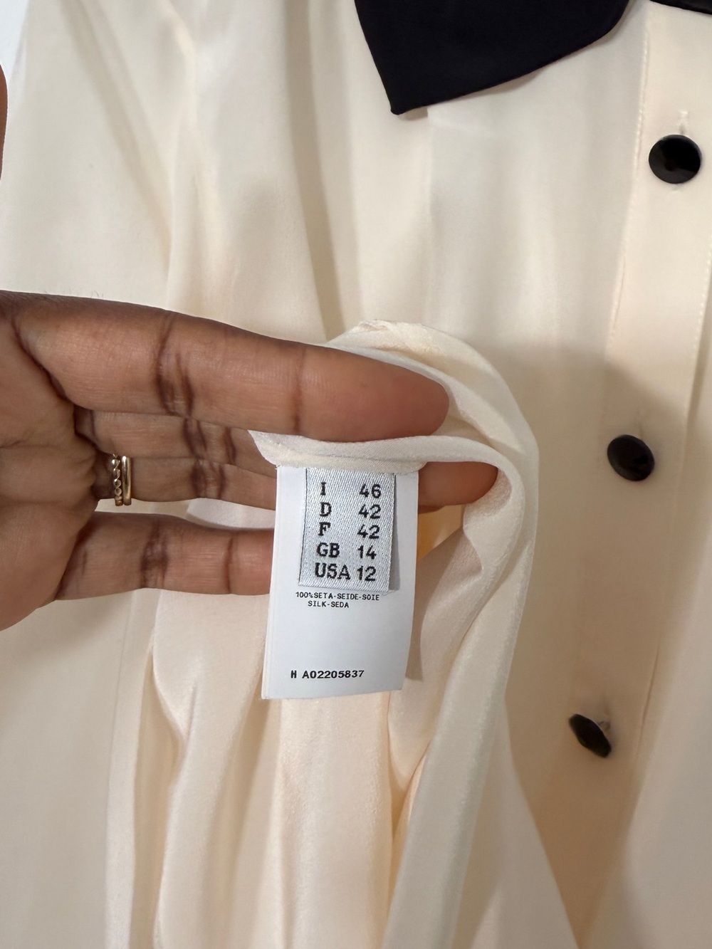Moschino Silk Button Down Blouse - Picture 5 of 6